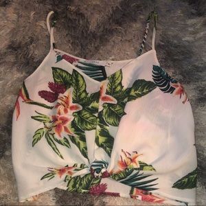 LUSH tropical knotted crop
